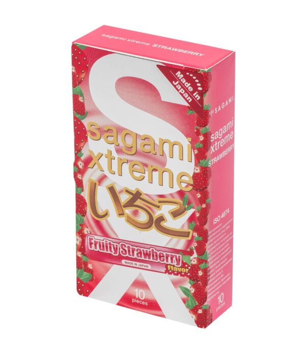 Презервативы Sagami Xtreme Fruity Strawberry 10шт
